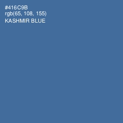 #416C9B - Kashmir Blue Color Image