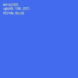 #416CED - Royal Blue Color Image