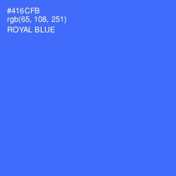 #416CFB - Royal Blue Color Image