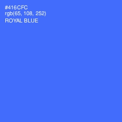 #416CFC - Royal Blue Color Image