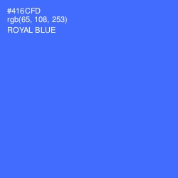 #416CFD - Royal Blue Color Image