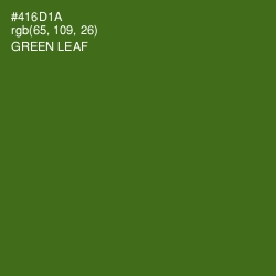 #416D1A - Green Leaf Color Image