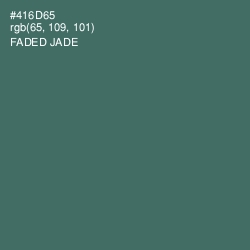 #416D65 - Faded Jade Color Image