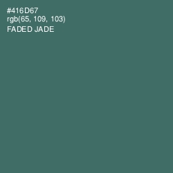 #416D67 - Faded Jade Color Image