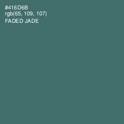 #416D6B - Faded Jade Color Image