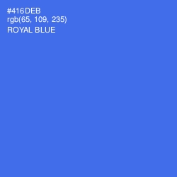 #416DEB - Royal Blue Color Image