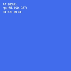 #416DED - Royal Blue Color Image