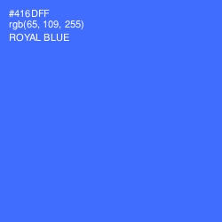 #416DFF - Royal Blue Color Image