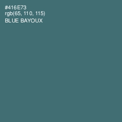 #416E73 - Blue Bayoux Color Image