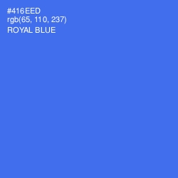 #416EED - Royal Blue Color Image