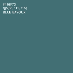 #416F73 - Blue Bayoux Color Image