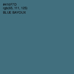 #416F7D - Blue Bayoux Color Image