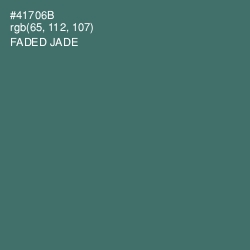 #41706B - Faded Jade Color Image