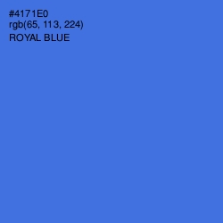 #4171E0 - Royal Blue Color Image