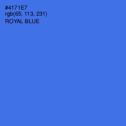 #4171E7 - Royal Blue Color Image