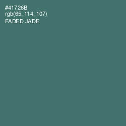 #41726B - Faded Jade Color Image