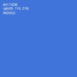 #4174DB - Indigo Color Image