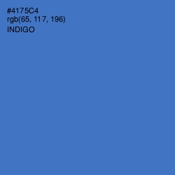 #4175C4 - Indigo Color Image