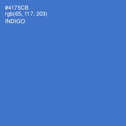 #4175CB - Indigo Color Image