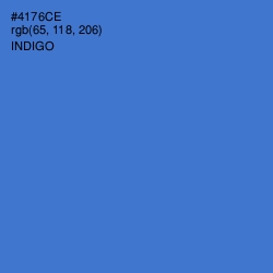 #4176CE - Indigo Color Image