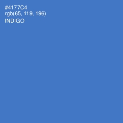 #4177C4 - Indigo Color Image