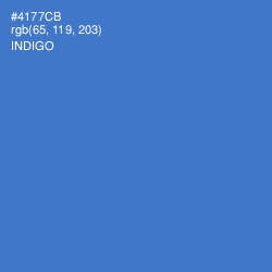 #4177CB - Indigo Color Image