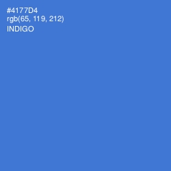 #4177D4 - Indigo Color Image