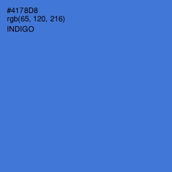 #4178D8 - Indigo Color Image