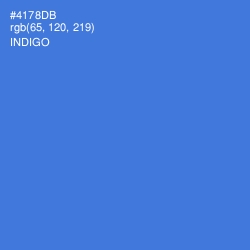 #4178DB - Indigo Color Image