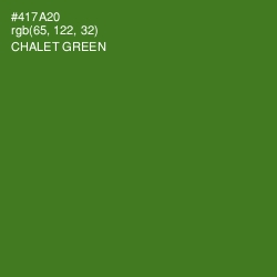 #417A20 - Chalet Green Color Image