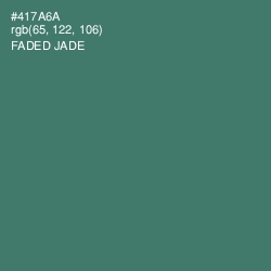 #417A6A - Faded Jade Color Image