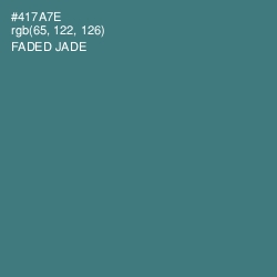 #417A7E - Faded Jade Color Image