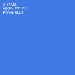 #417AE6 - Royal Blue Color Image