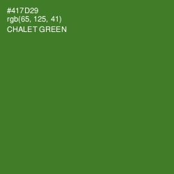 #417D29 - Chalet Green Color Image