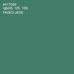 #417D69 - Faded Jade Color Image