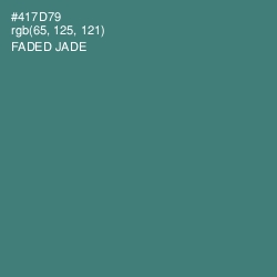 #417D79 - Faded Jade Color Image