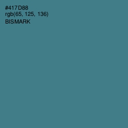 #417D88 - Bismark Color Image