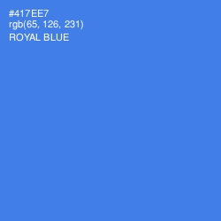 #417EE7 - Royal Blue Color Image