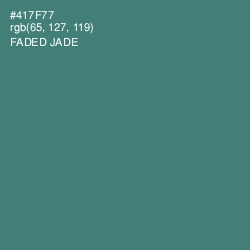 #417F77 - Faded Jade Color Image