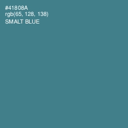 #41808A - Smalt Blue Color Image