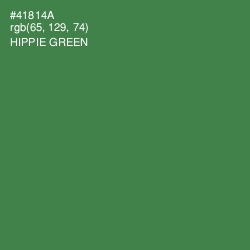 #41814A - Hippie Green Color Image
