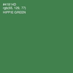 #41814D - Hippie Green Color Image