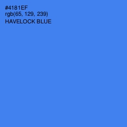 #4181EF - Havelock Blue Color Image