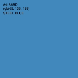 #4188BD - Steel Blue Color Image