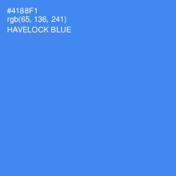 #4188F1 - Havelock Blue Color Image
