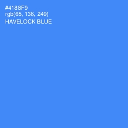 #4188F9 - Havelock Blue Color Image