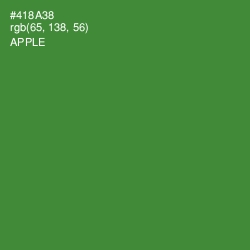 #418A38 - Apple Color Image