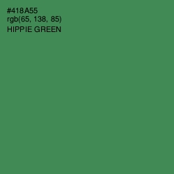 #418A55 - Hippie Green Color Image