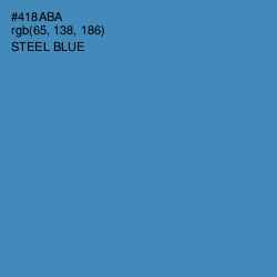 #418ABA - Steel Blue Color Image