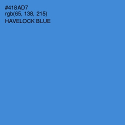 #418AD7 - Havelock Blue Color Image